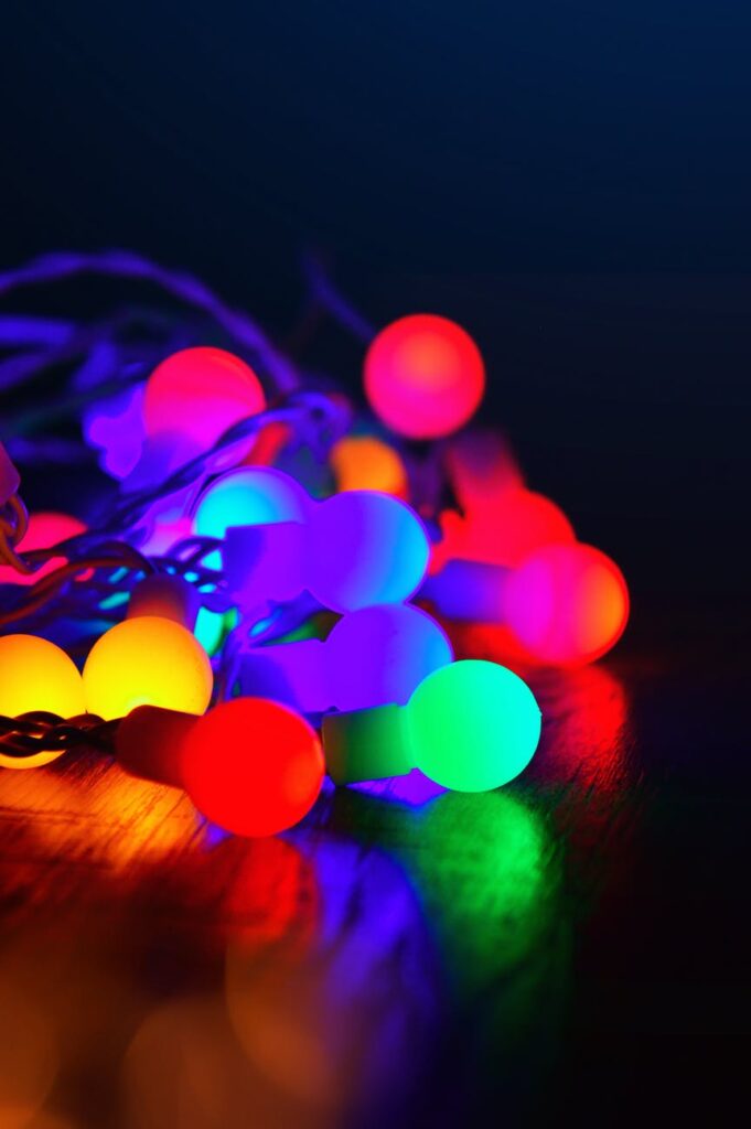 assorted color string lights